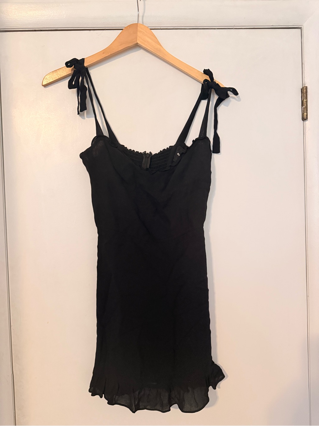 Pre-2019 Reformation Black Viscose Dress Size 6